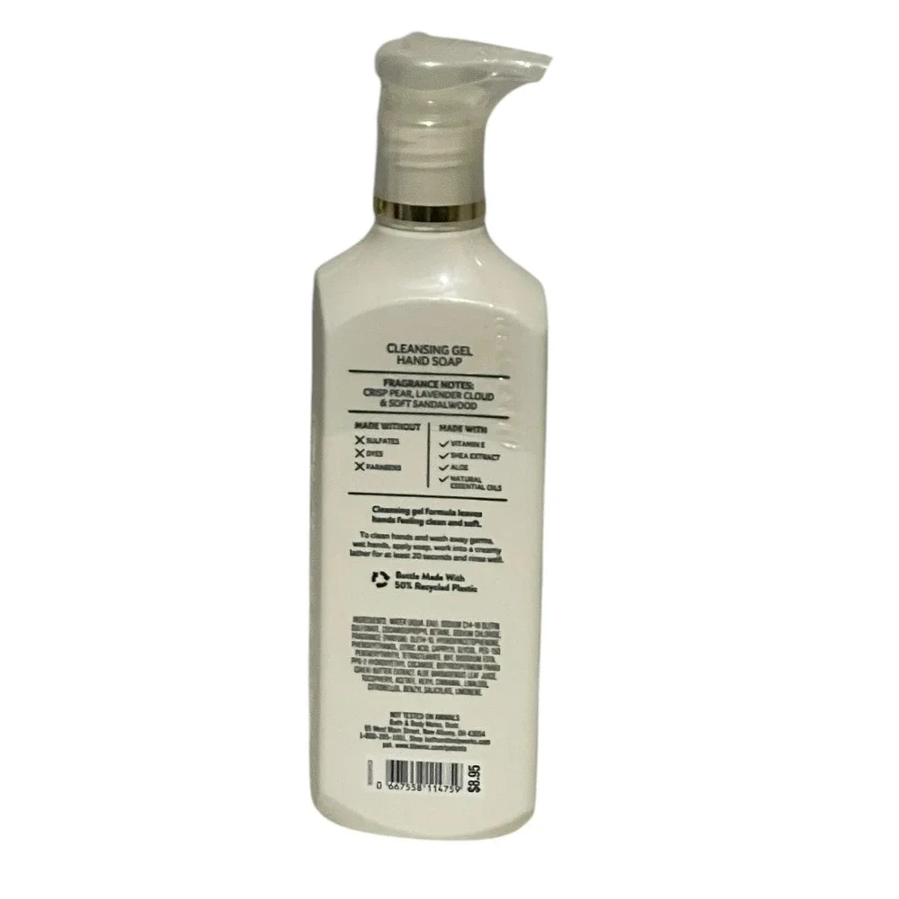 Bath Body Works Hand Soap White T-shirt‎ Cleansing Gel White Barn New Sealed